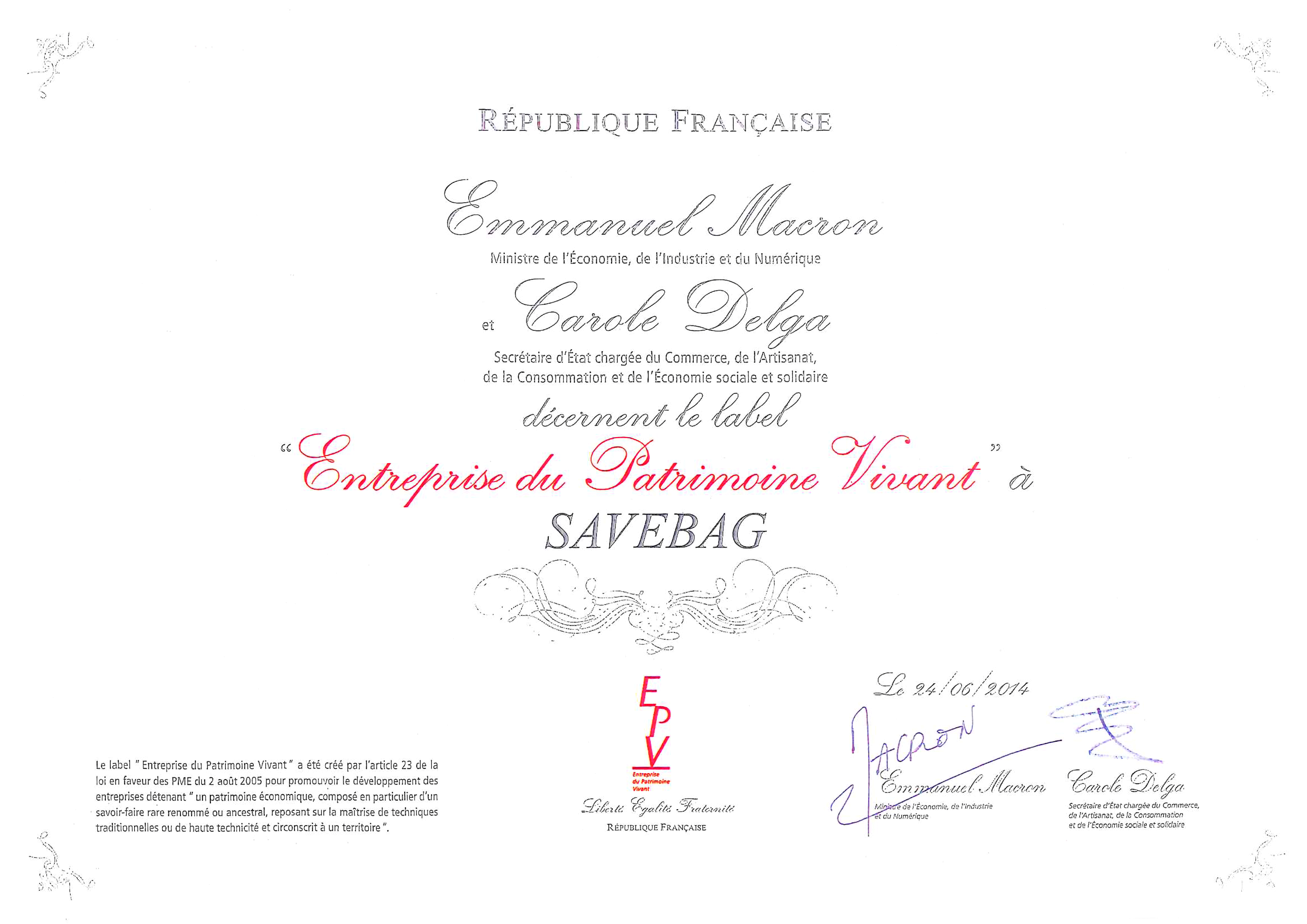 Diplome EPV